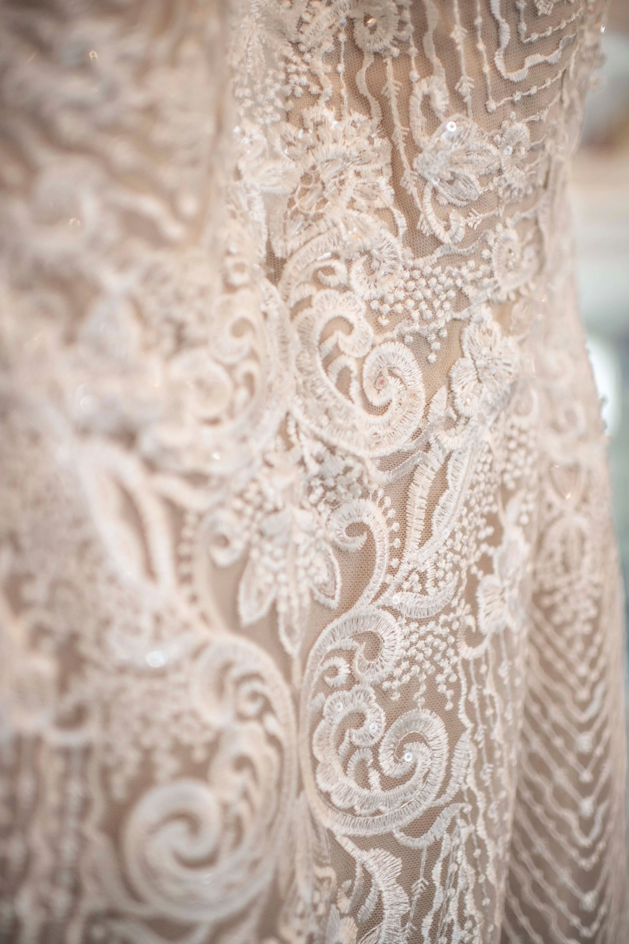 Beautiful lace from wedding dress at Adler Ranch Wedding Venue, What to do with a wedding dress you don't want to wear