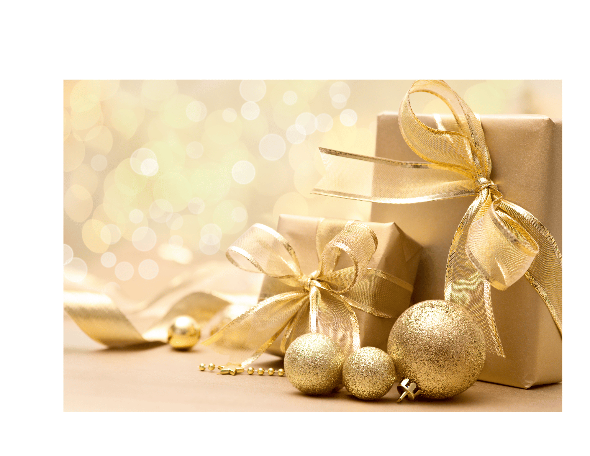 Gifts wrapped in gold at MN outdoor garden wedding venue Adler Ranch Wedding Venue