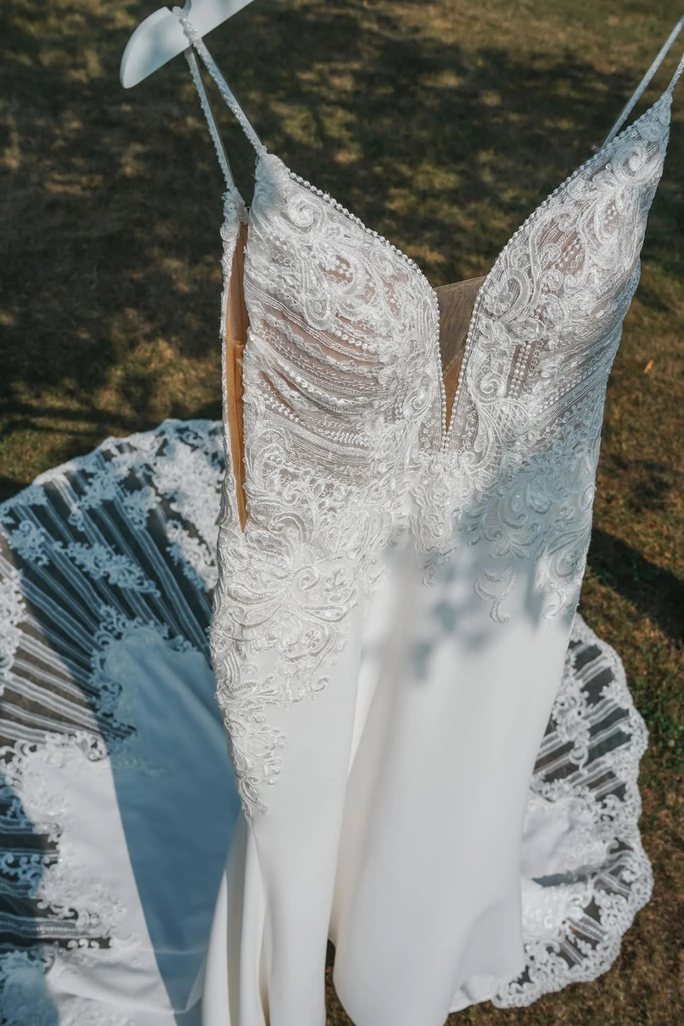 Beautiful wedding dress at Adler Ranch, outdoor Garden wedding venue located about two hours from Minneapolis MN and Fargo ND in central MN