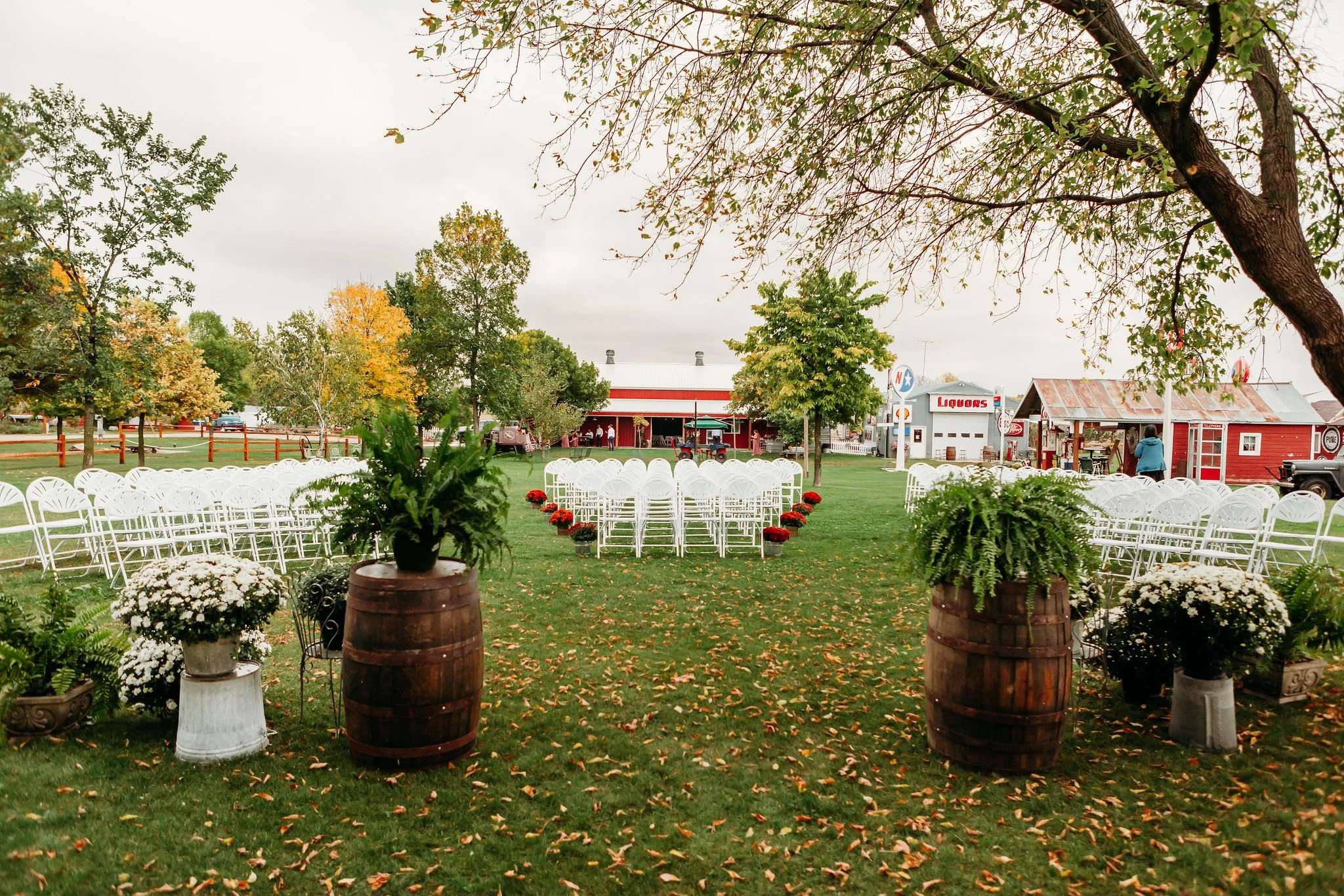 Wedding ceremony at Adler Ranch