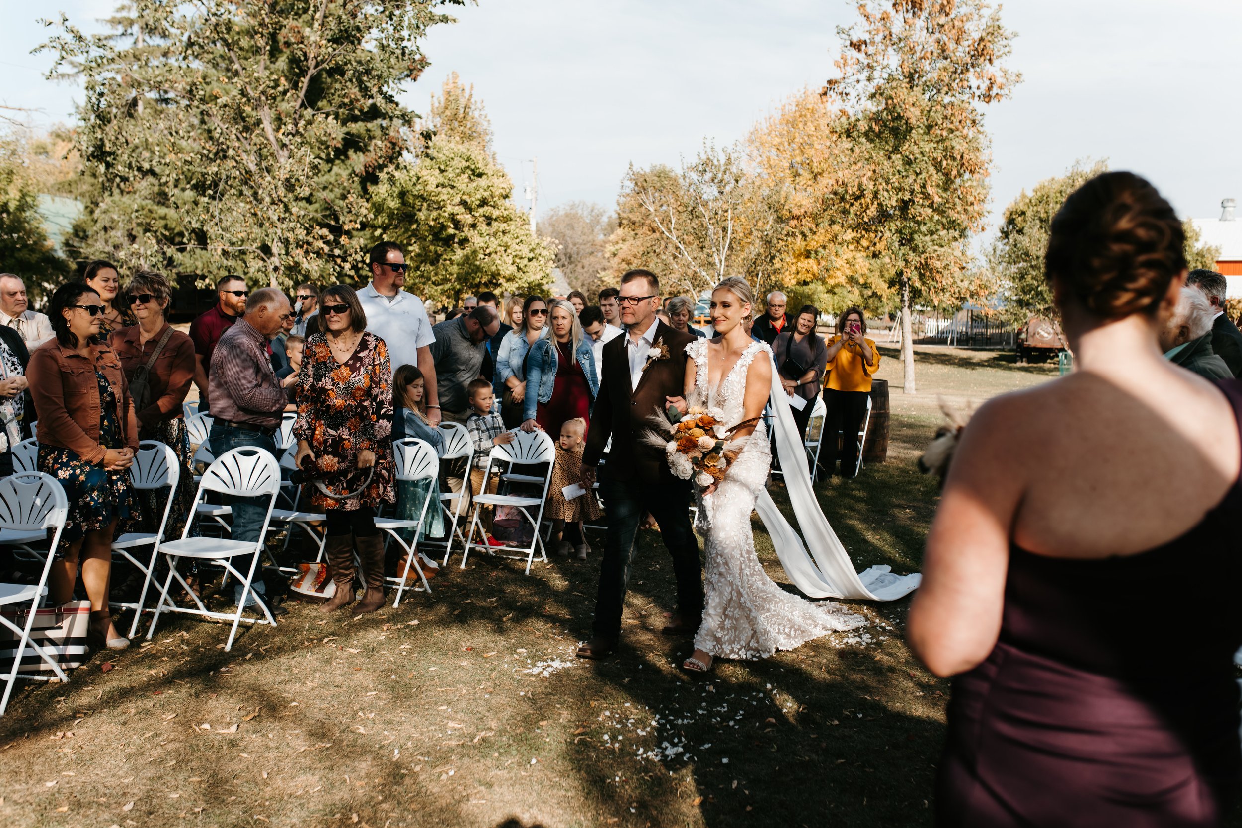 Wedding ceremony at Adler Ranch Wedding Venue