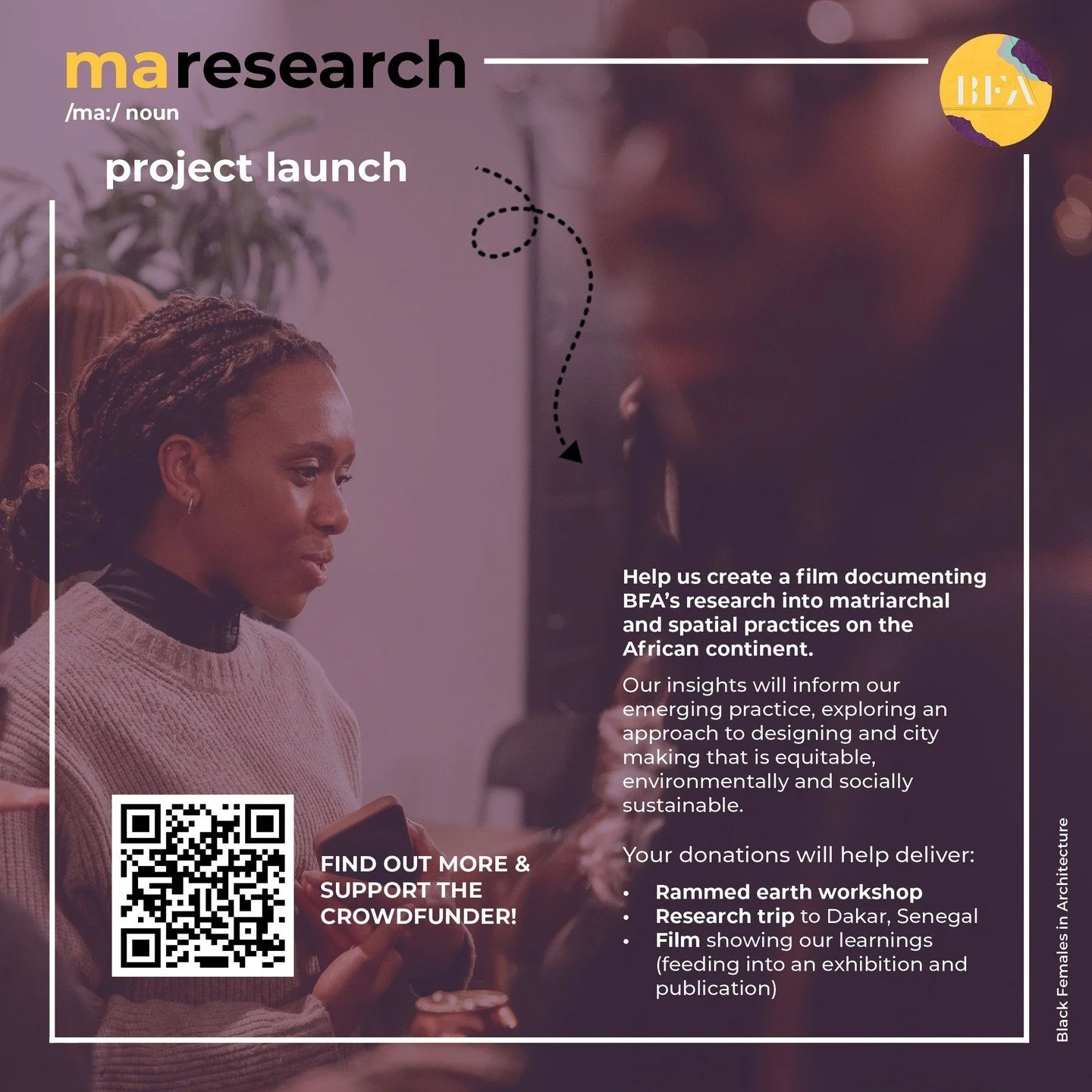 Our research will highlight Black women's importance in ensuring the barriers experienced by women when navigating the city can be addressed in the making of future cities. 
.
Please support our Crowdfunder: Looking Back to Look Forward 💸  Link: htt