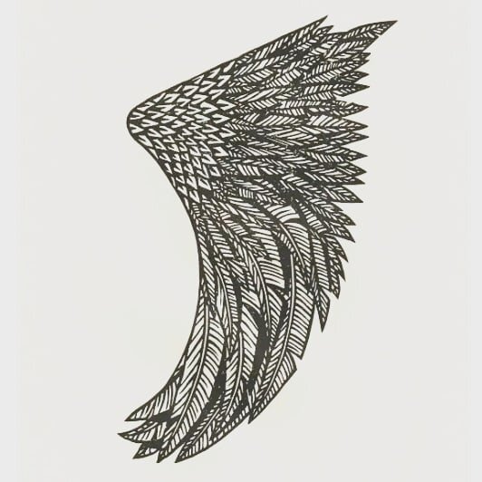 Carve fin art' gorgeous wing fin print...with all our fabulous local artists in Byron we need  someone to start decorating fins like this...check out the other gorgeous surf artwork by these guys at carvefinart.com
#longboarding #singlefin #byronbay #surfing #surfart  #angelfin #summer #summervibes #byronbay_longboards #summerholidays2019 #fin #beautifulboards