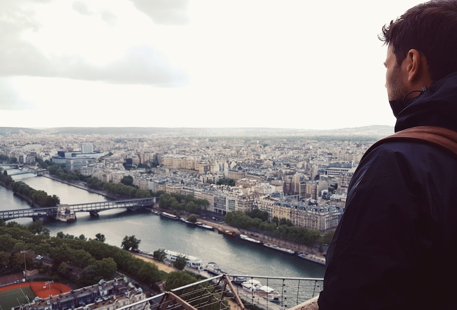 It was a cold, wet day when we ascended the majesticness of the Eiffel Tower.