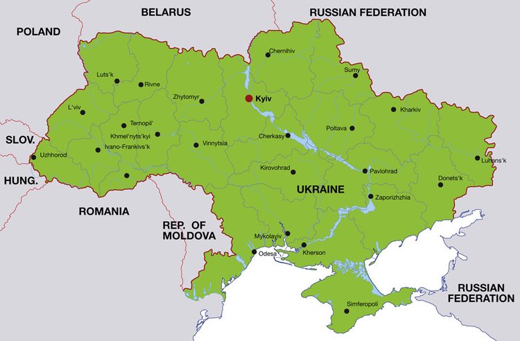 Map of Ukraine