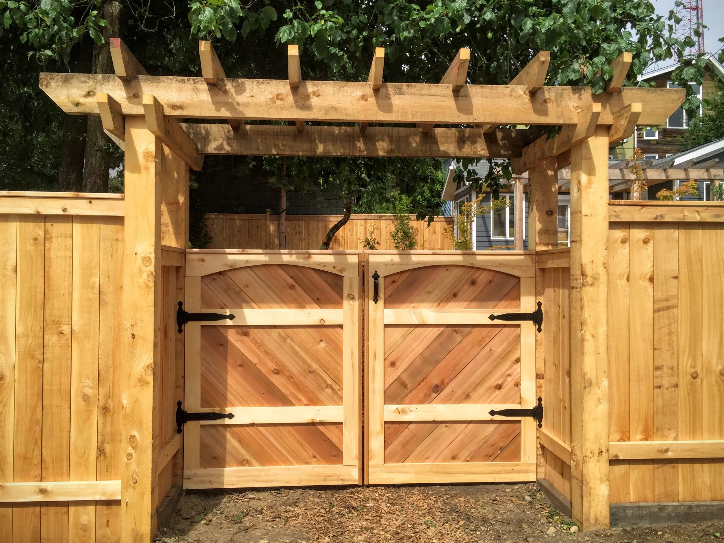 cedar arbor + gate