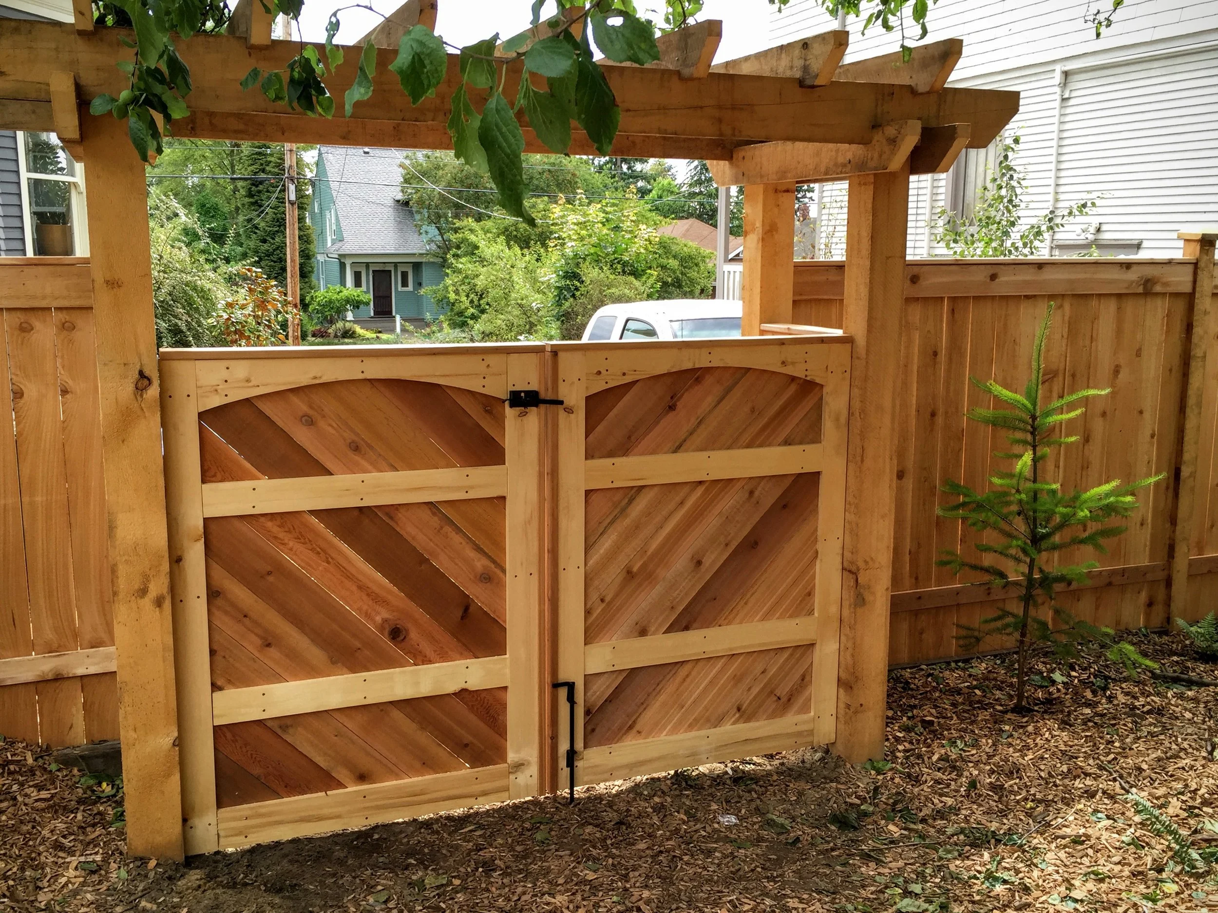 cedar arbor + gate