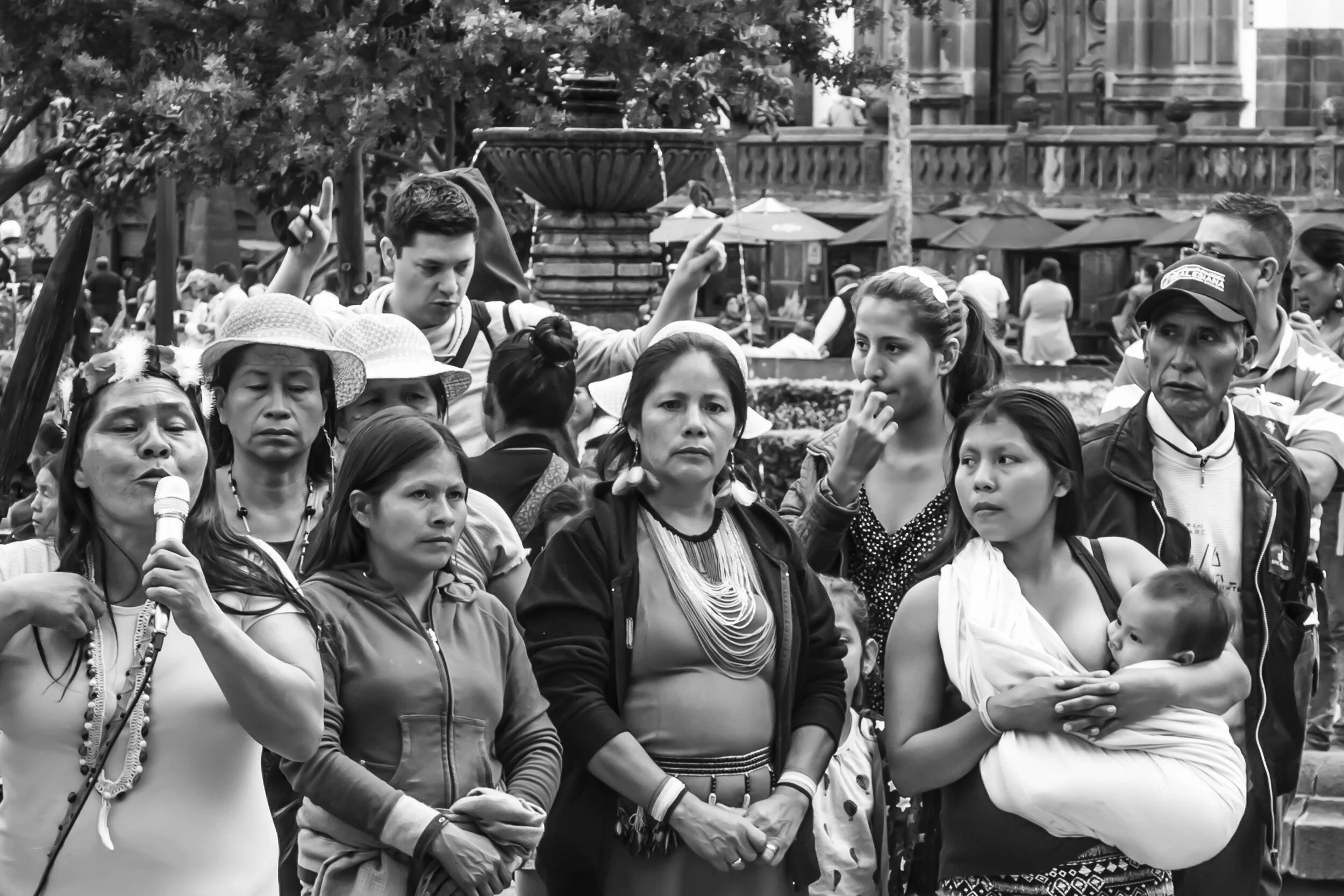 Demonstration, Quito, Ecuador.