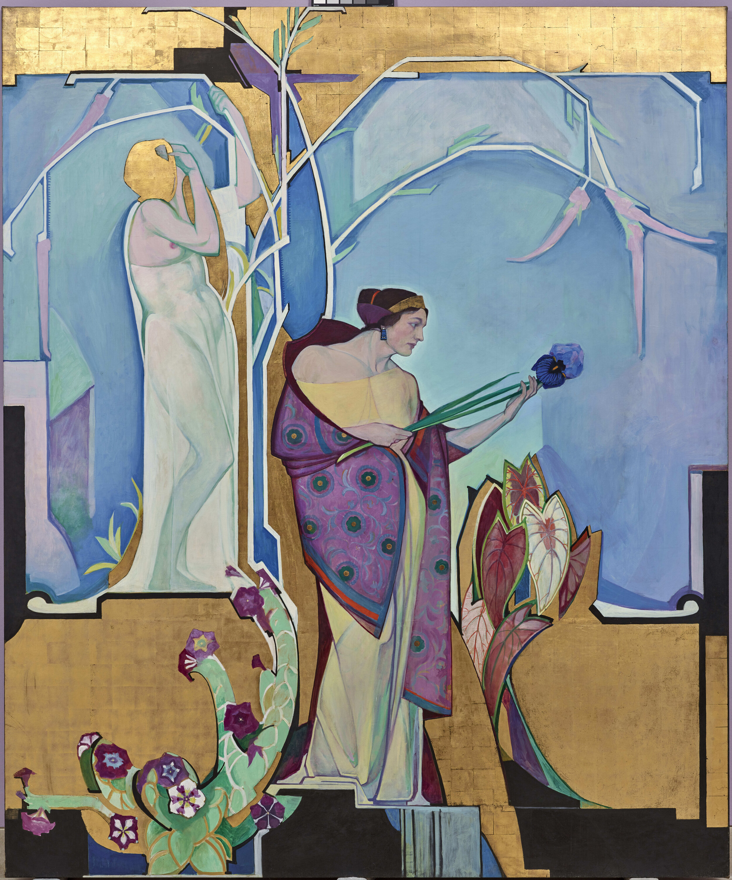 Edward Steichen. In Exaltation of Flowers: Petunia, Caladium, Budleya, ca. 1910-1913. 