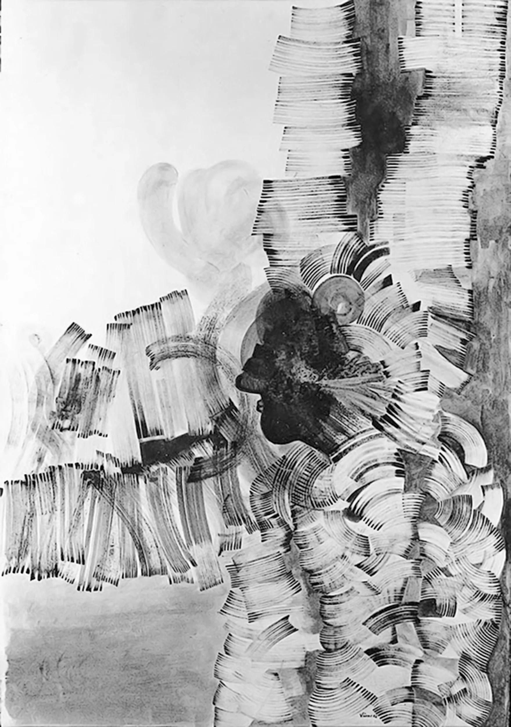   EL GRAN JEFE / THE GREAT CHIEF  Ink on paper 1982 100 x 70 cm 
