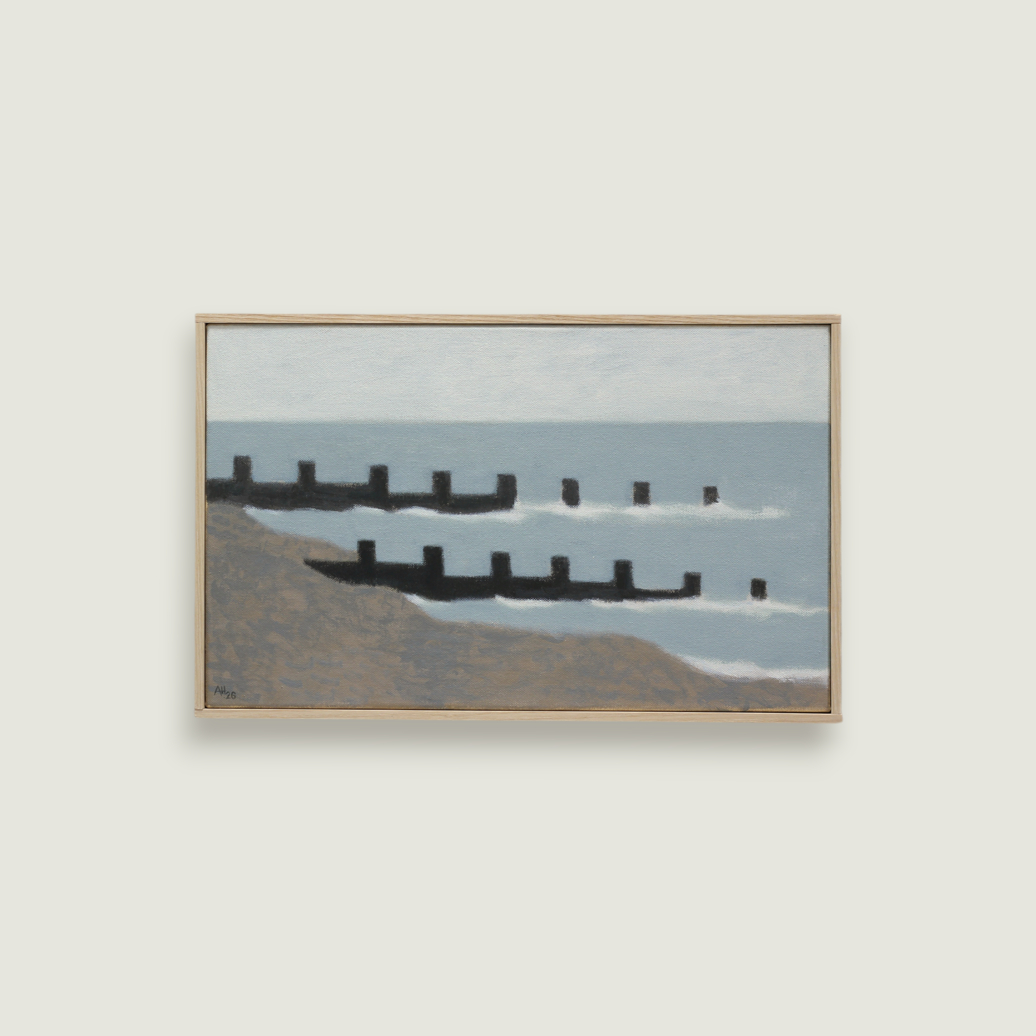 Two sea groynes