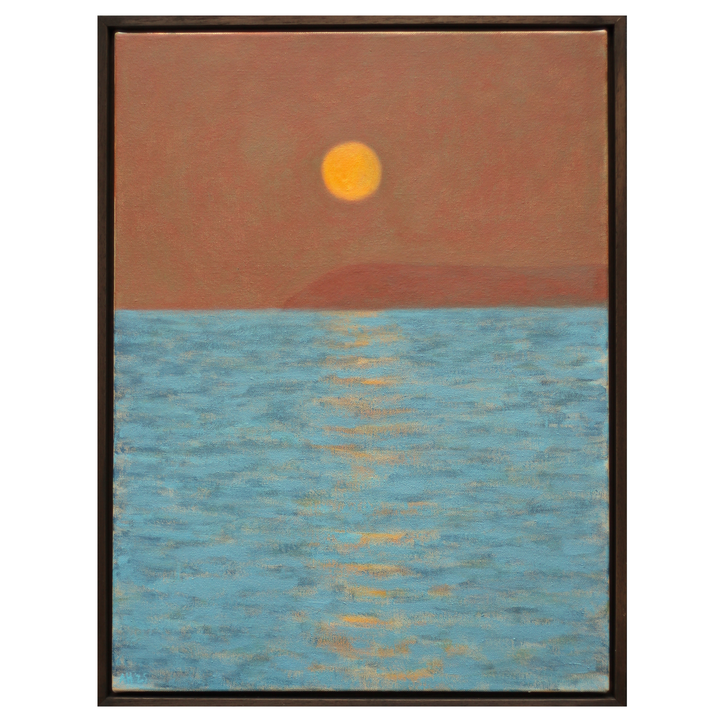 Sunset over headland