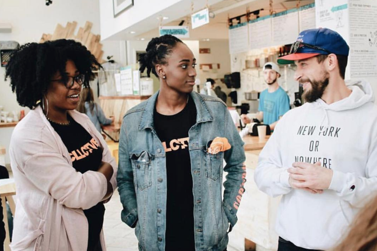 Kelsey and friends at the first CLLCTVE influencer event at Original Grain. Source: instagram.com/originalgrainsters 1