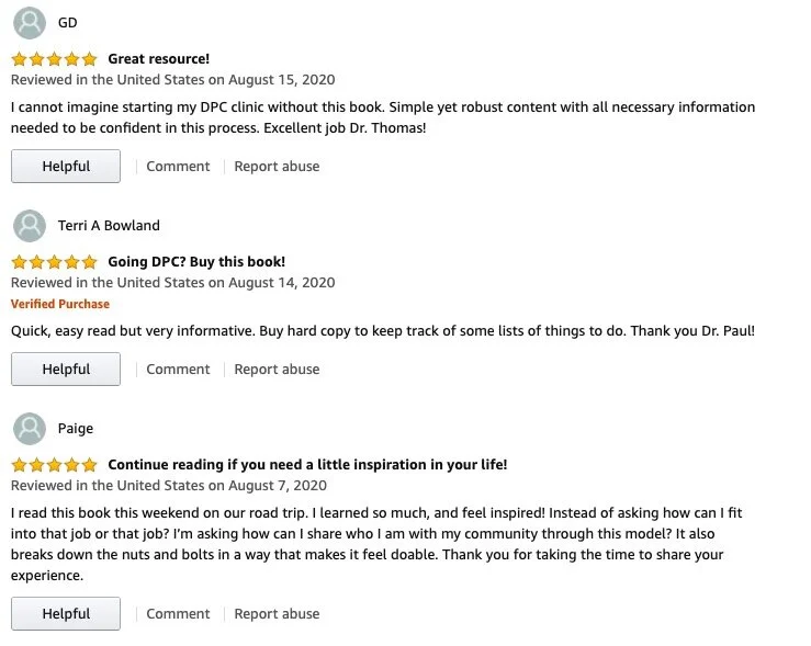 Praise for Startup DPC - the book that helps doctors start and grow their direct primary care practices