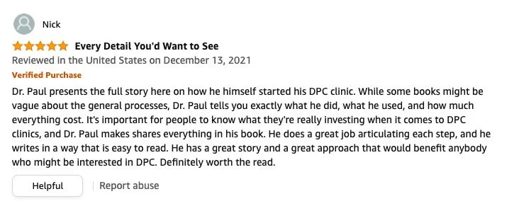 Latest Review for Startup DPC Book