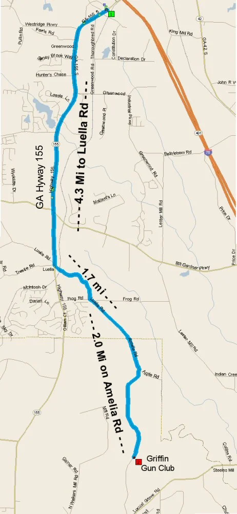 Alt route to HWY I-75, Exit 216