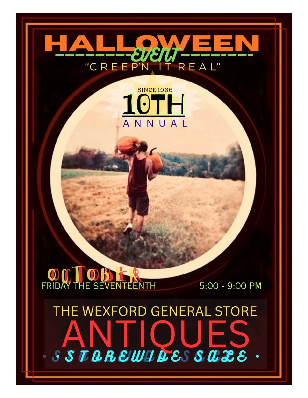 10th Annual Halloween Event and storewide sale!  