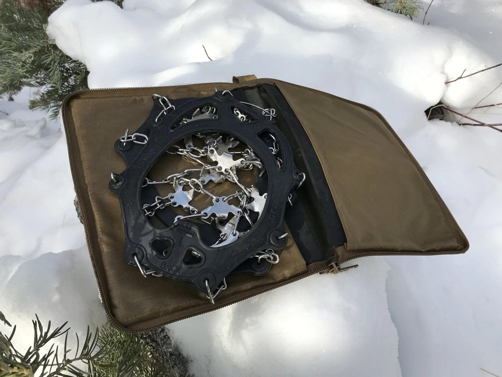 Finished  traction spike case.