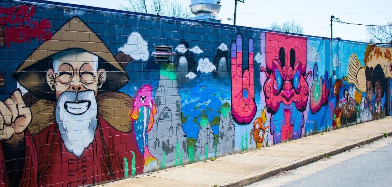 All City Art Club Southside Fish Market Mural Photo by Francis Stephens