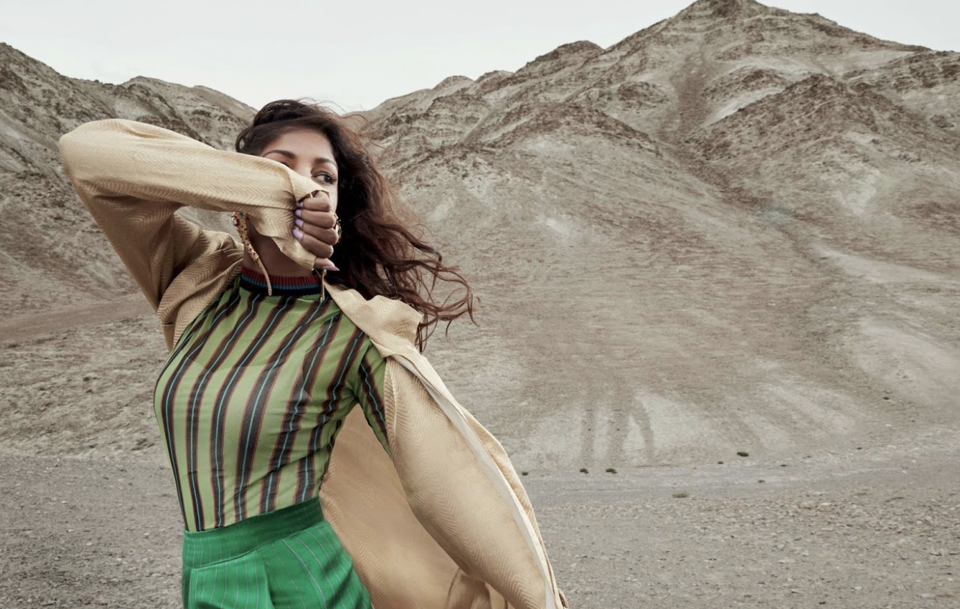 M.I.A. WEARS JEAN PAUL GAULTIER ARCHIVE HOL for ELLE India photography Colston Julian