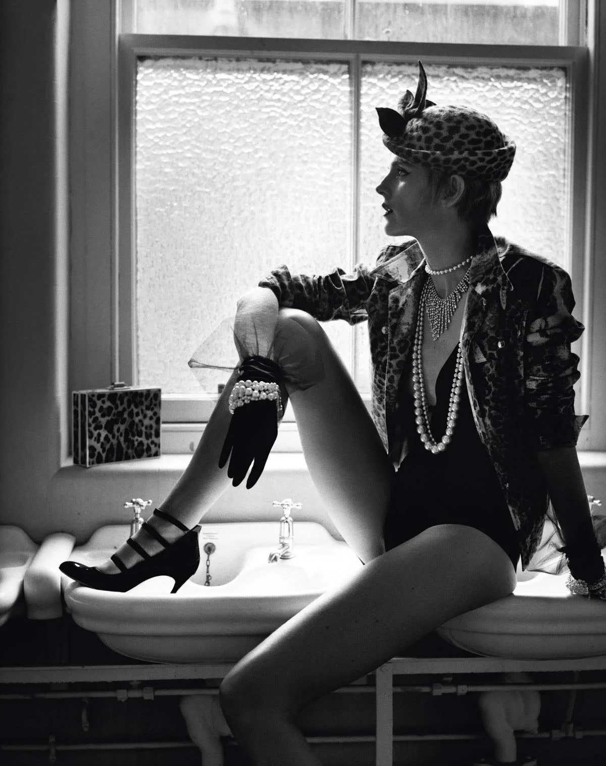 STELLA TENNANT WEARS JOHN GALLIANO FOR CHRISTIAN DIOR ARCHIVE AT HOL for i-D Magazine 35th Birthday Issue photography Alasdair McLellan