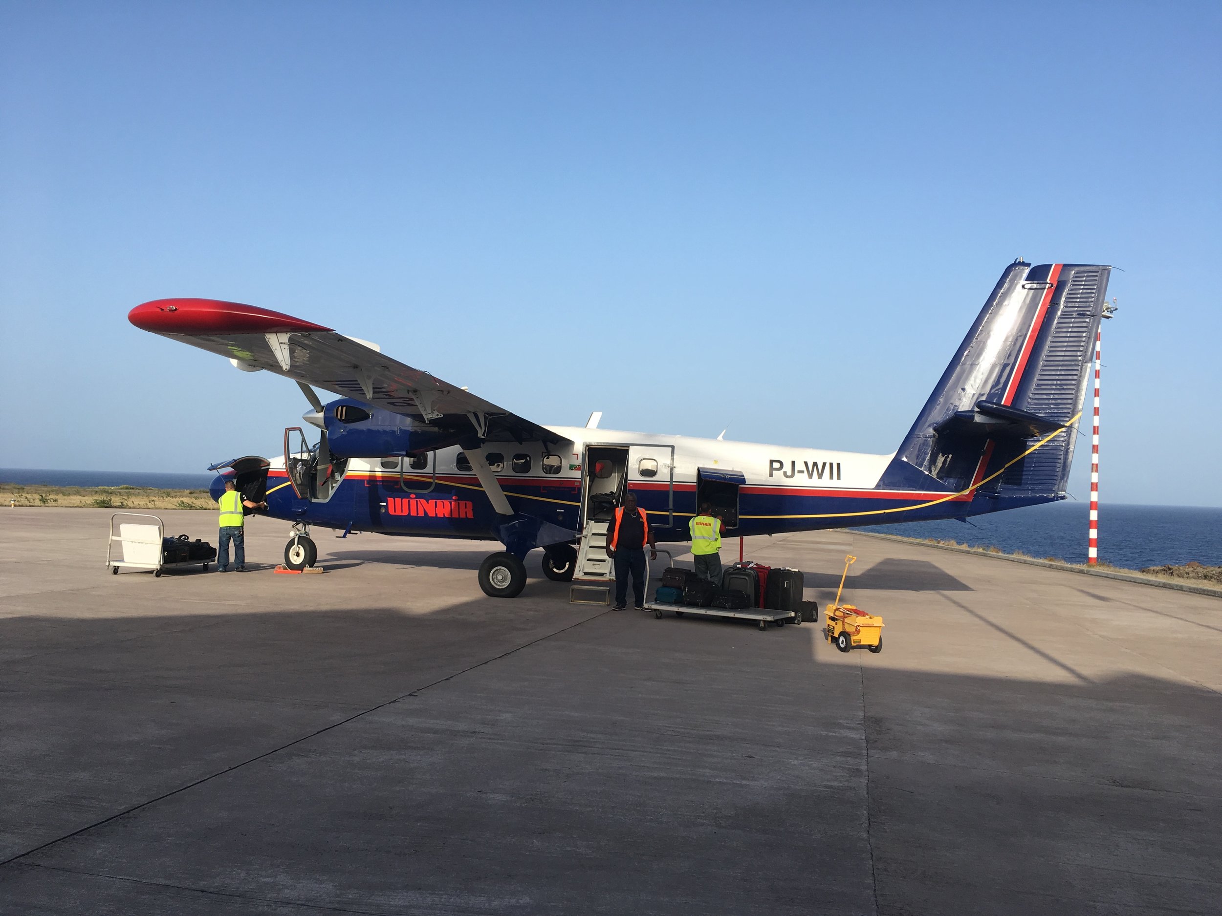 Our Winair Twin Otter S/TOL plane.