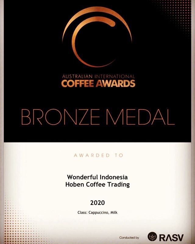 Wonderful Indonesia is a blend of coffee consist of 100% fully traceable Specialty Indonesian coffee. 
We are proud to announce that we have achieved a bronze medal cappuccino milk blend at a very prestigious AICA 2020 coffee competition. 
This blend