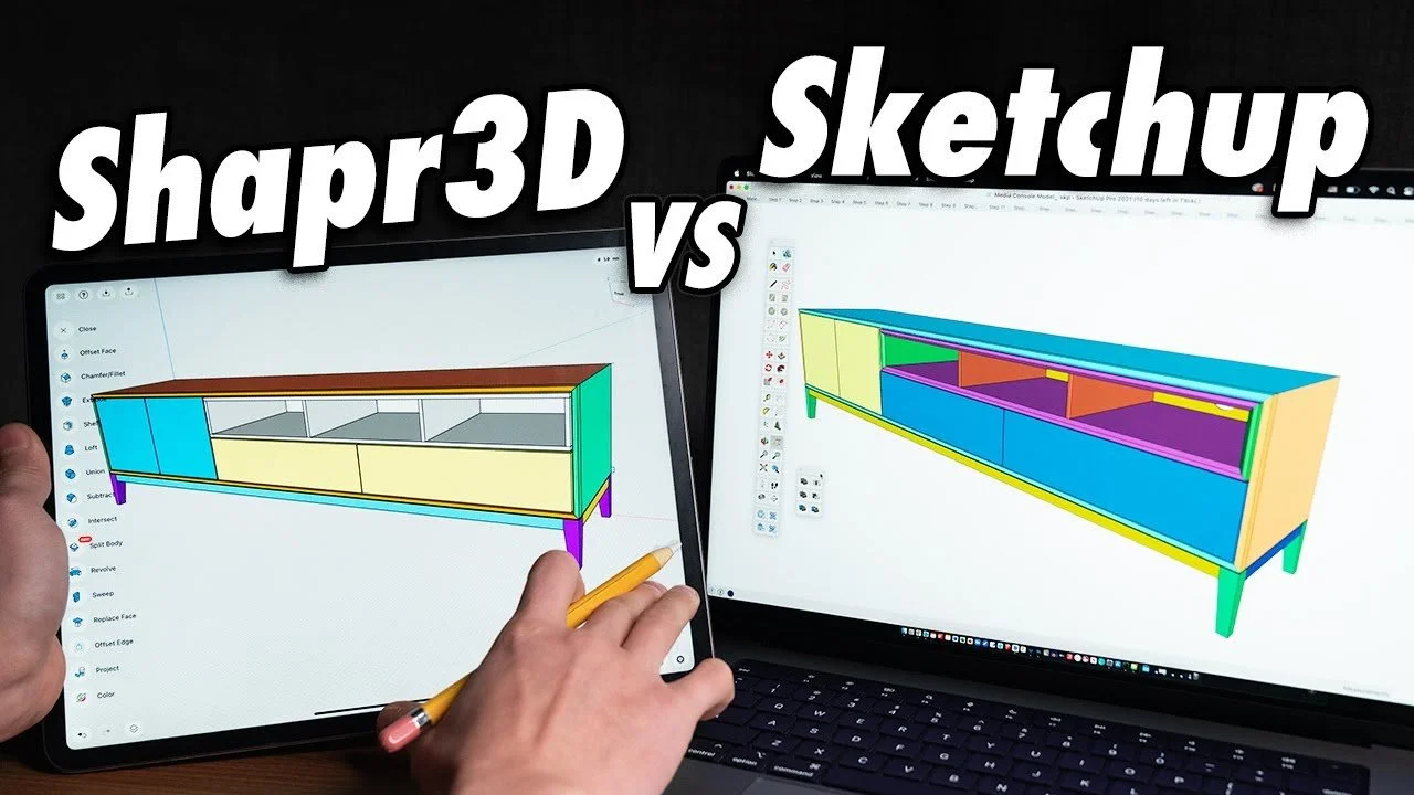 Shapr3D vs Sketchup - For Furniture Design