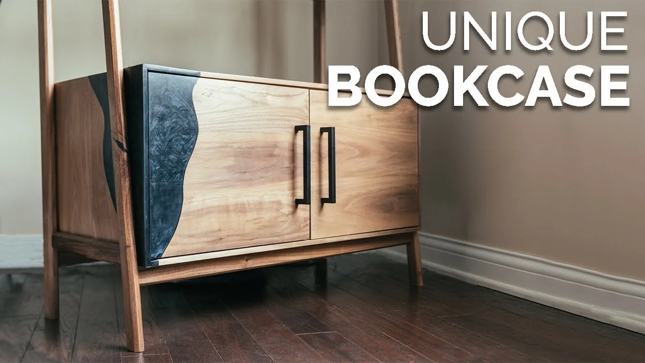 Build a Cool and Unique Bookcase || How To Woodworking