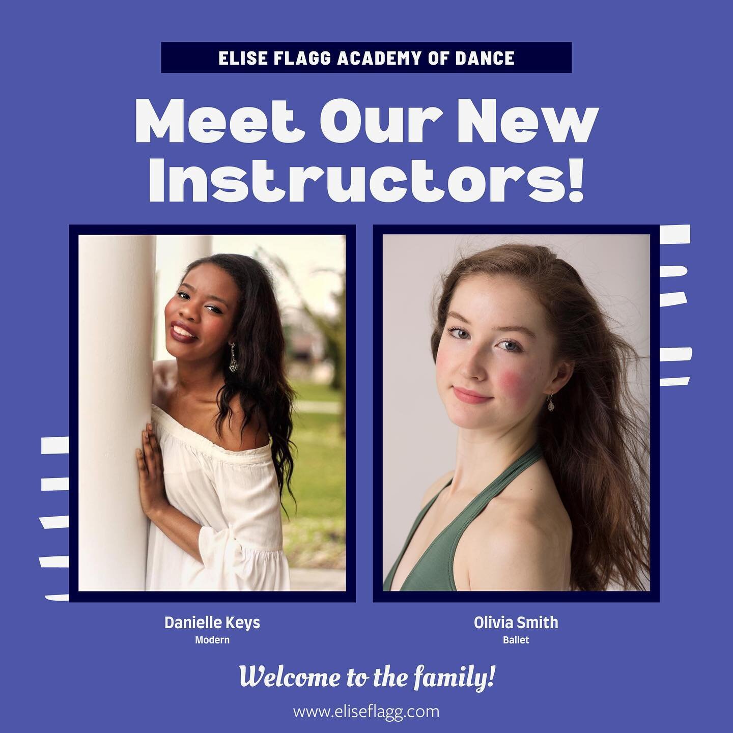 Let&rsquo;s give a big welcome to our new instructors Miss Danielle and Miss Olivia! ⁣
⁣
We&rsquo;re so excited for the expertise and energy that they&rsquo;ll be bringing into the studio this year!⁣
⁣
To learn more about Miss Danielle and Miss Olivi