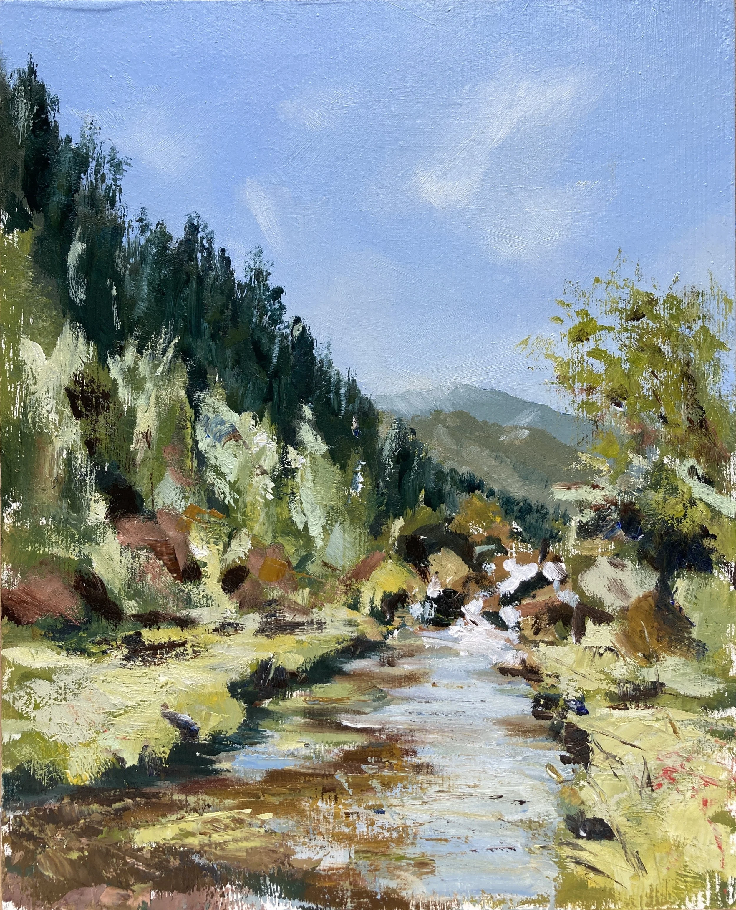 'High in the Hills' €275 Framed - (Oil on Board 255 x 205 mm) 2026