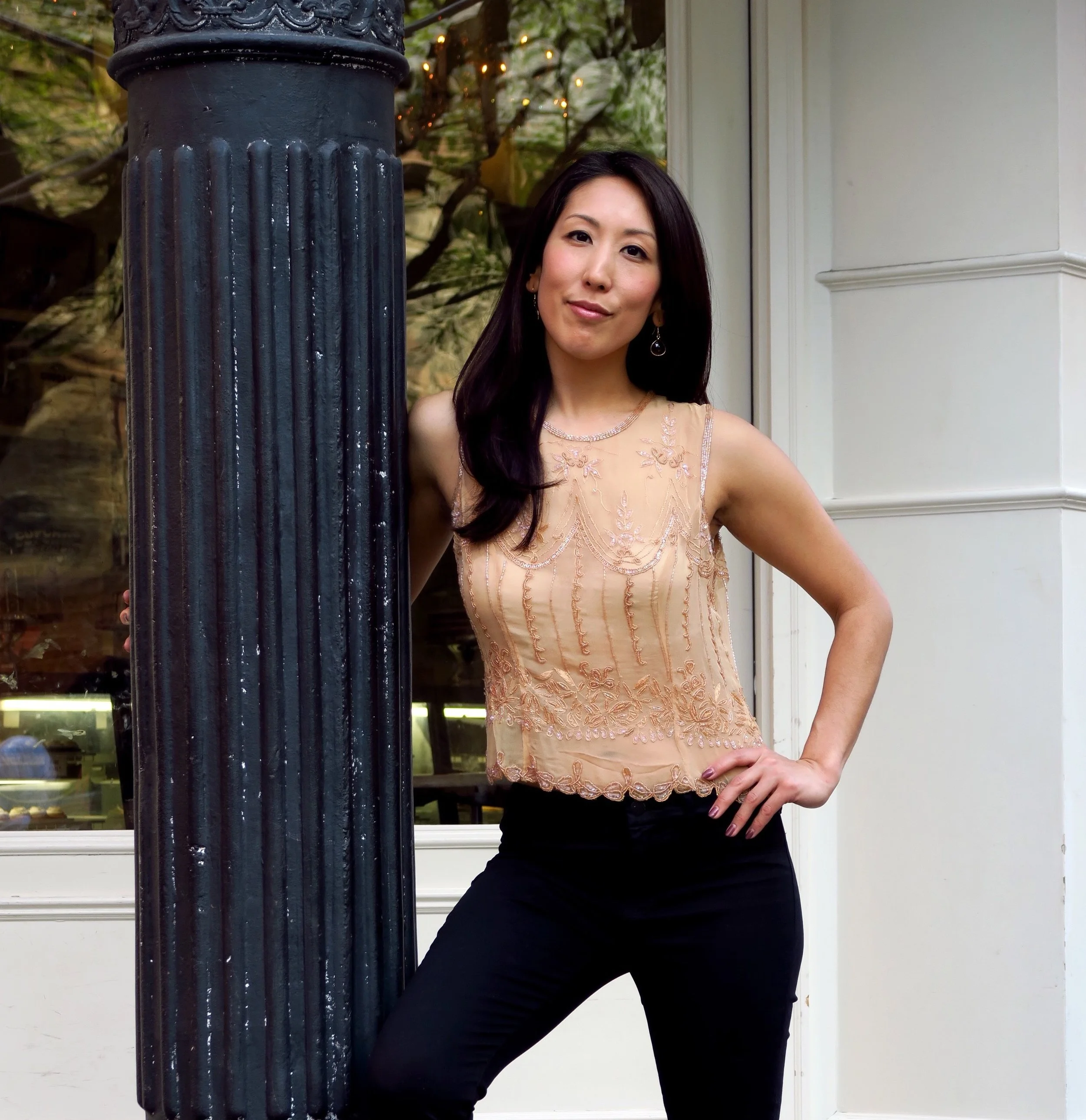 Hand Embroidered Beaded Top