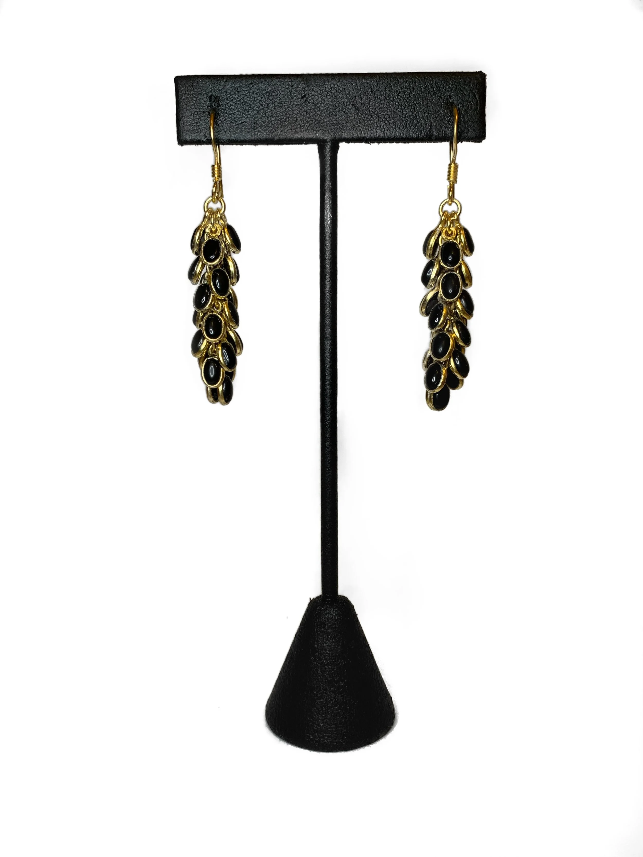 Black Onyx Grape Earrings
