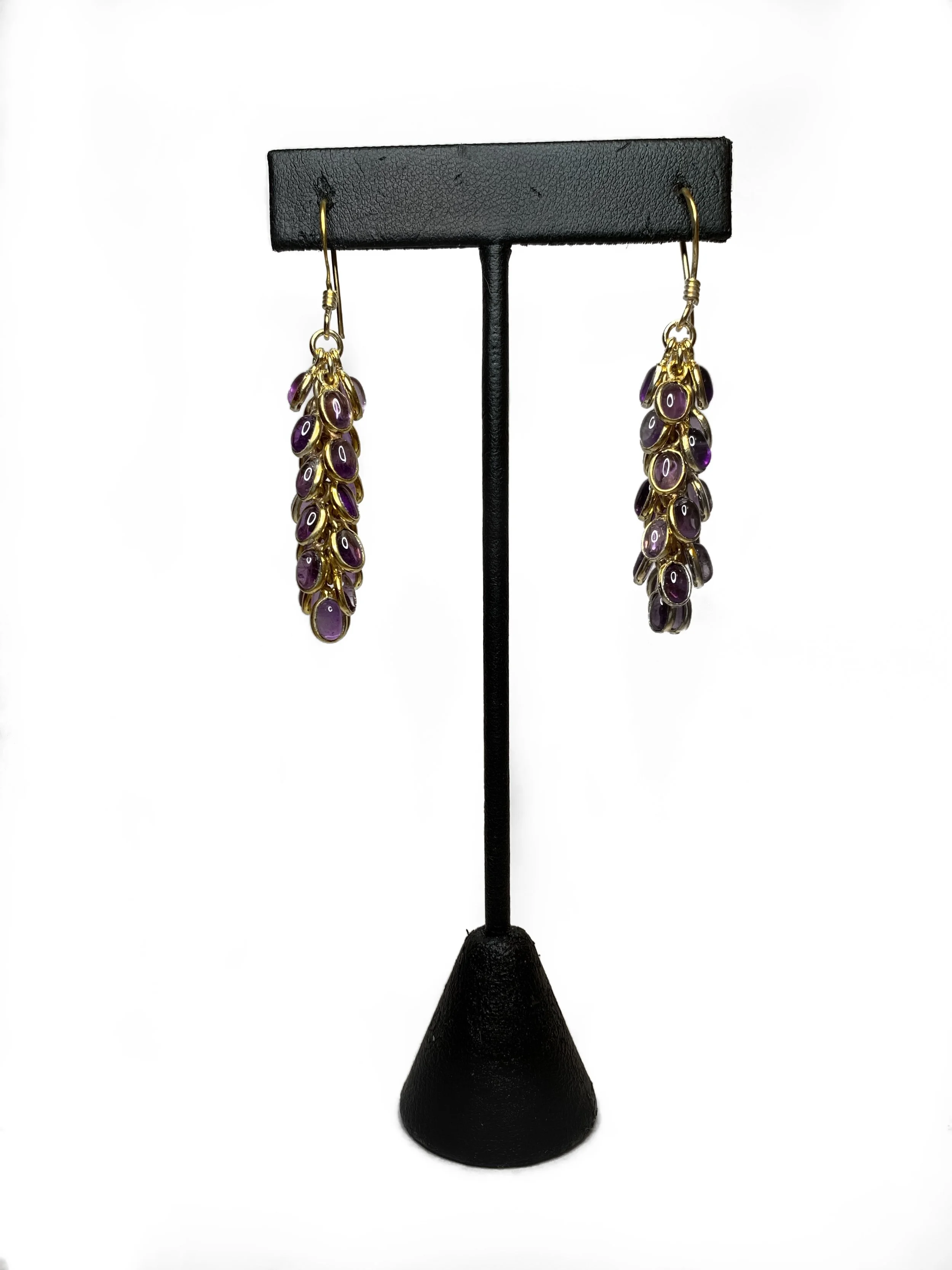 Amethyst Grape Earrings 