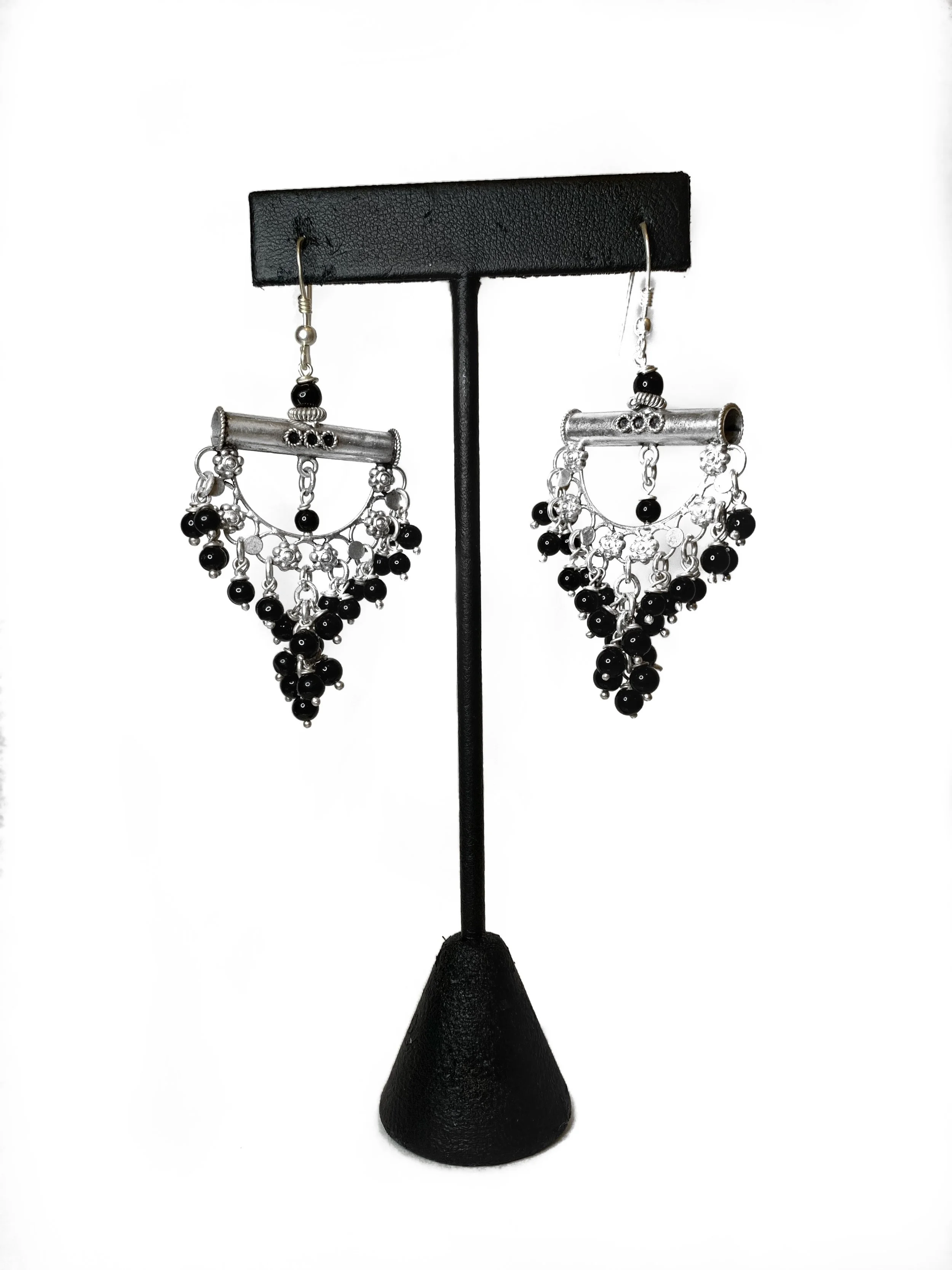 Black Onyx Butterfly Earrings 