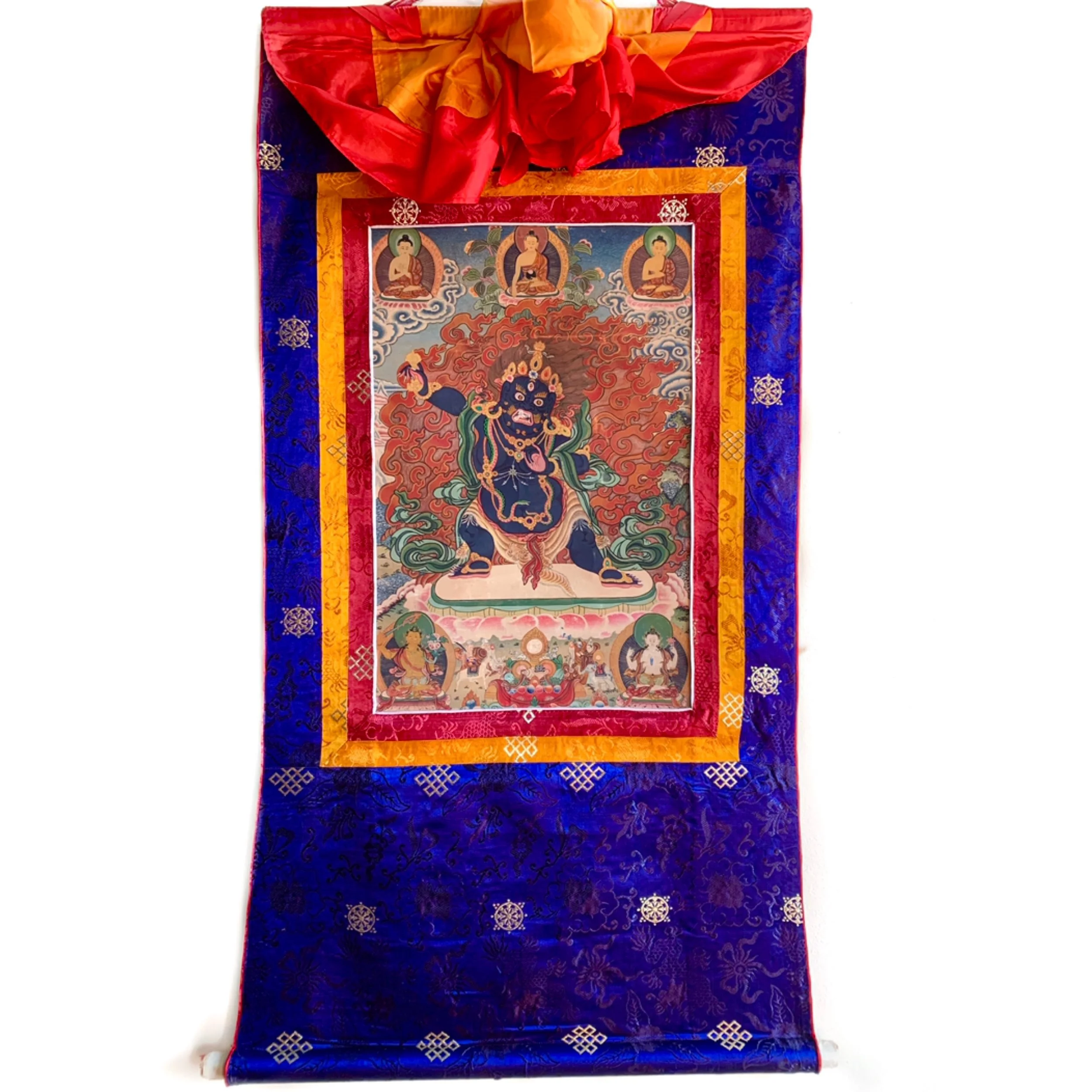 Vajrapāṇi, Buddha of Three Times, Manjushri and Chenrezig