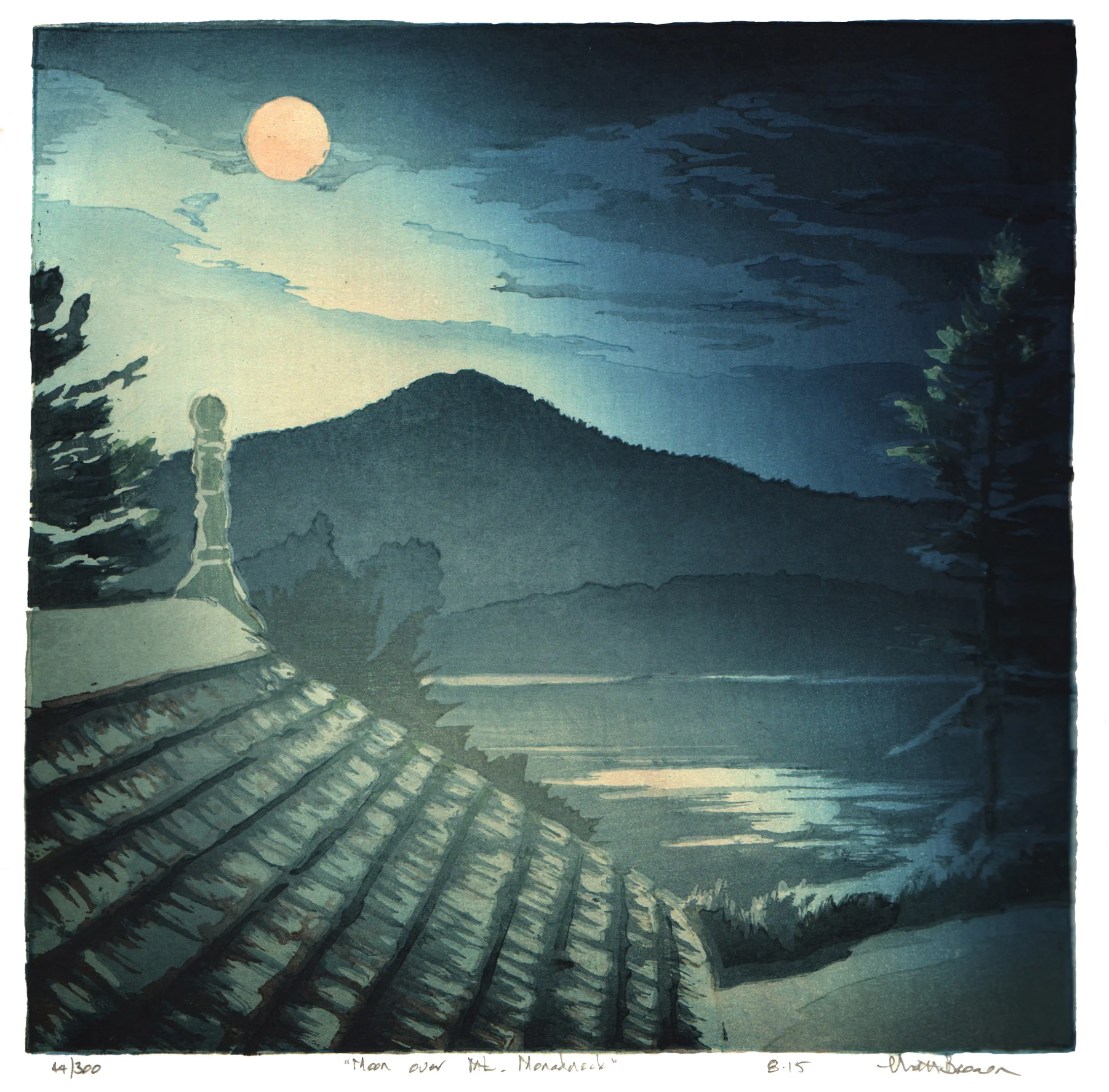 Moon Over Mt. Monadnock