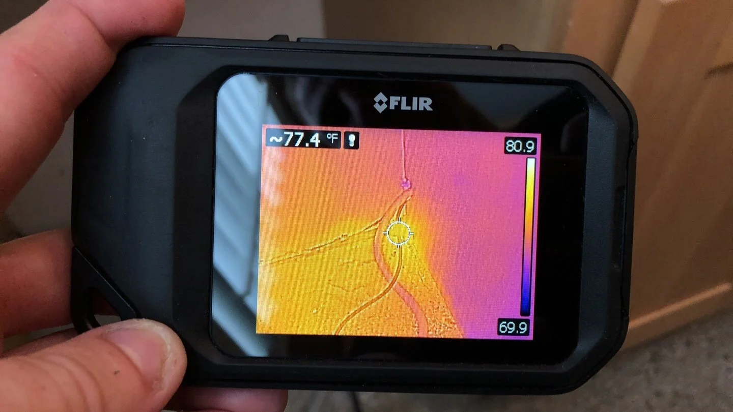 infrared camera showing thermal differences