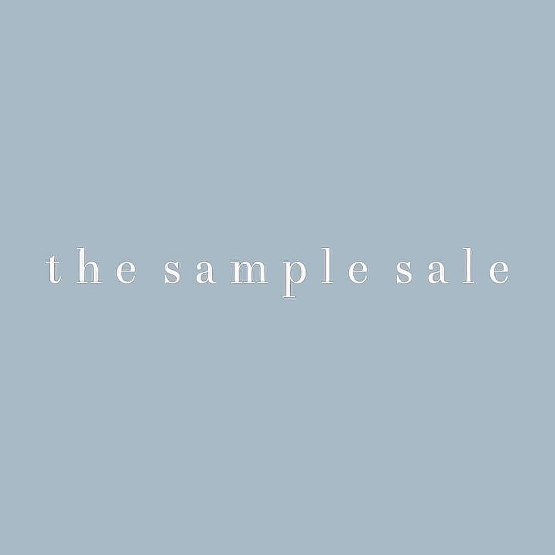 S A M P L E  S A L E 

A ONE OF A KIND SALE DAY, OUR MOST EXCITING SALE EVENT TO DATE - As we make way for new collections and designers, we have an incredible selection of gowns now available to purchase off the peg - with over 50 current season dre