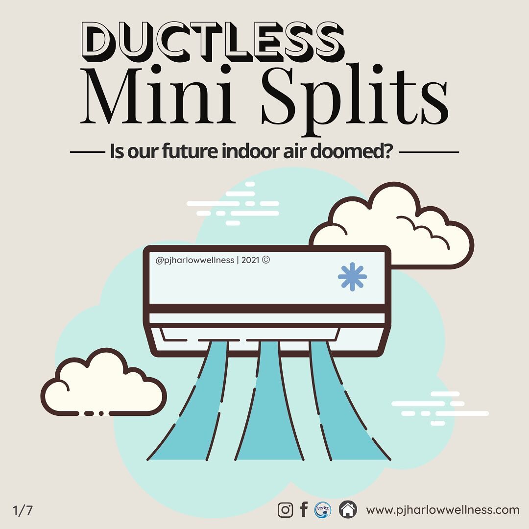 Ductless Mini Splits:⁣⁣
Is our future indoor air doomed?⁣⁣
⁣⁣
As a worldwide Mold Consultant, I&rsquo;ve seen just about every type of air conditioning out there, &amp; one of the more recent, highly celebrated systems is Ductless Mini Splits. These 