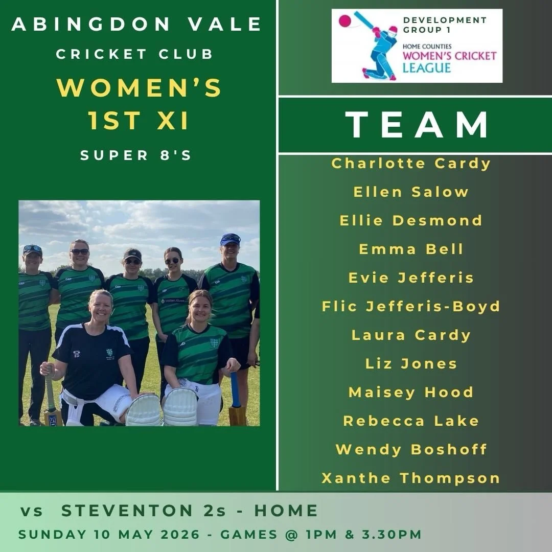 First home games of the season for the Women today! 🏏 
Come down and support! First game at 1pm!! Bar open, see you there 🍻