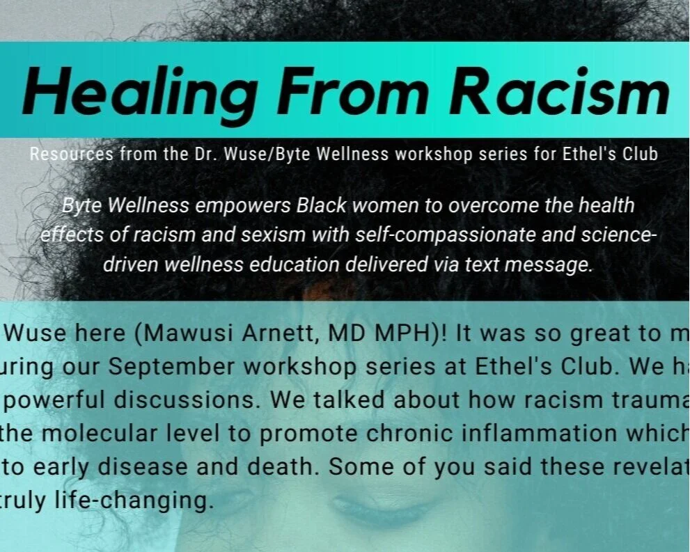 Important References on Using Self-Care to Heal From Racism