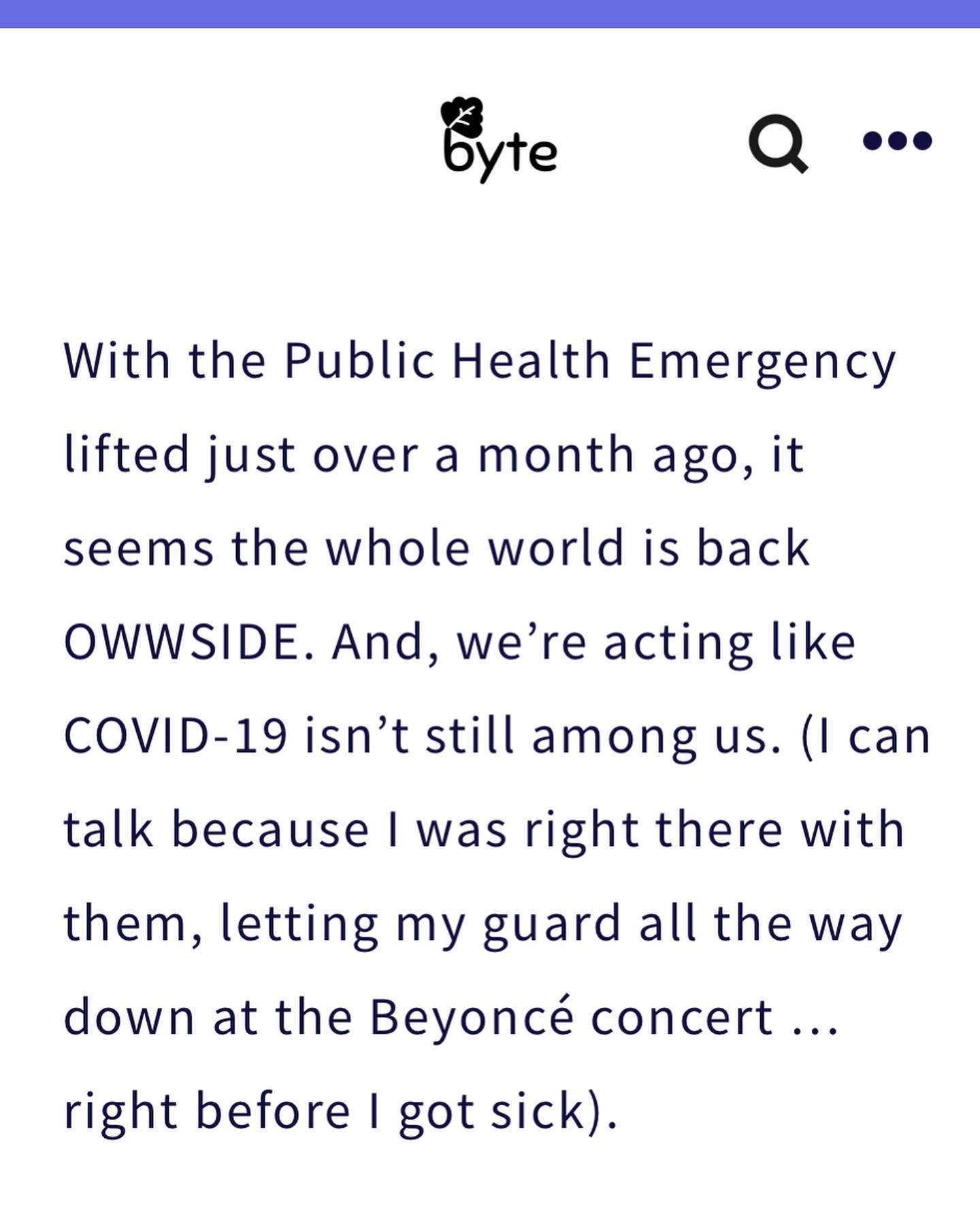 The &lsquo;Vid still thinks it&rsquo;s a movie!

Last COVID-19 is having a late-summer surge with hospitalizations up 10%, according to the CDC. Don&rsquo;t forget your mask 😷! Even Beyonc&eacute; says so! (swipe)

#selfloveletter #maskup even at #r