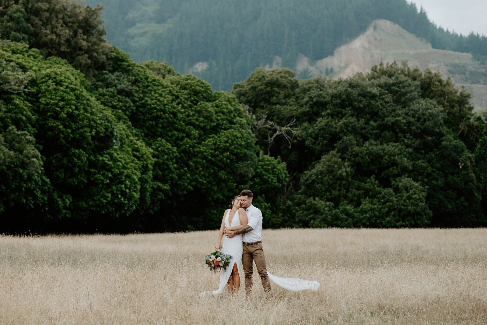 Unforgettable backdrop for this Kāpiti Wedding