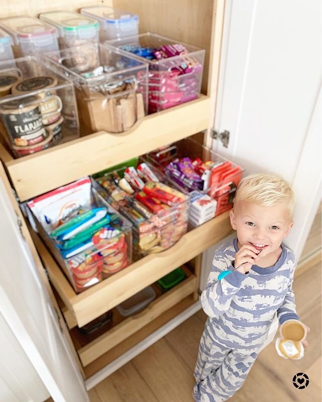 Pantry organization project up on the blog today..... swipe to see the before and after.

I knew I hit a low when I quickly shut the pantry door knowing the Cool Ranch Doritos would likely fall out on whoever dared open it next.  Eeeek.  And I&rsquo;