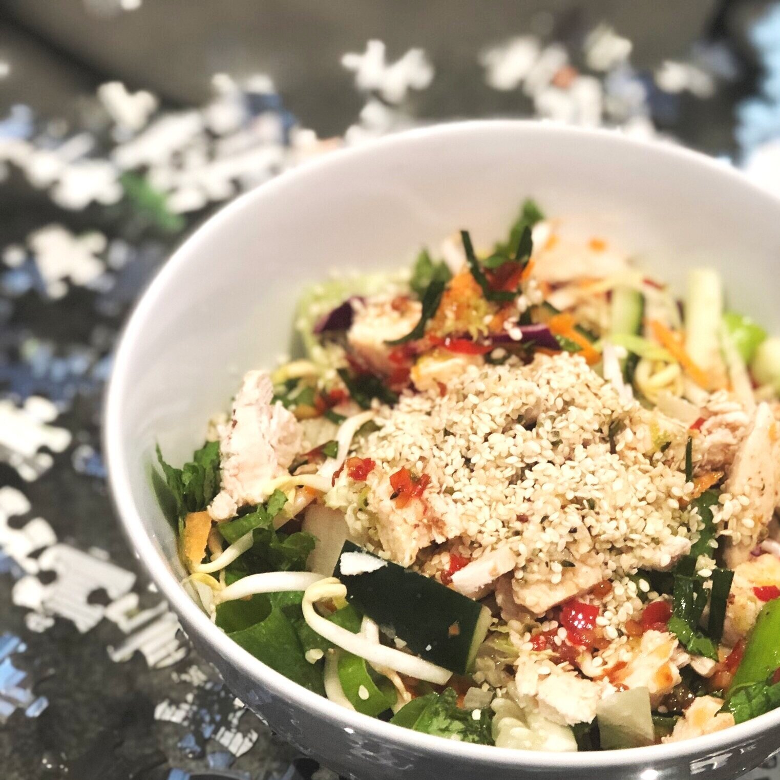 Bottom of the Fridge Vietnamese Vermicelli Hemp Salad