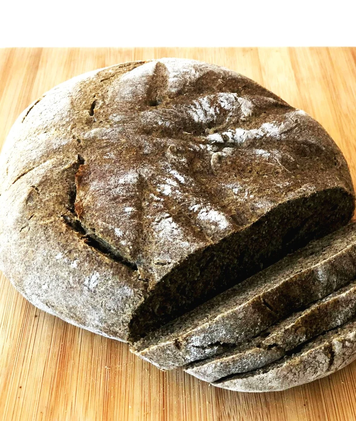 Freshly baked hemp bread