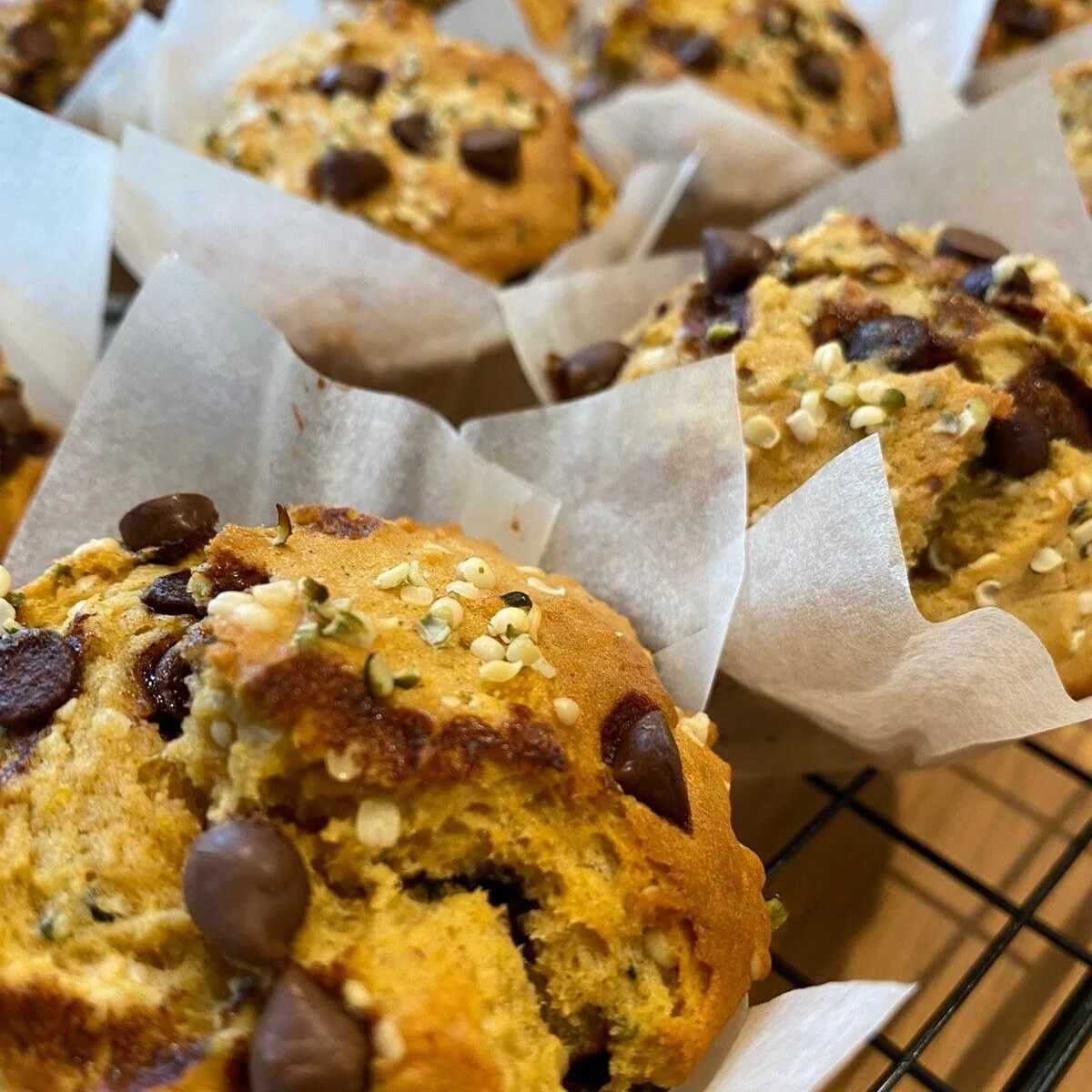 Kumara &amp; Hemp, Chocolate Chip Muffins