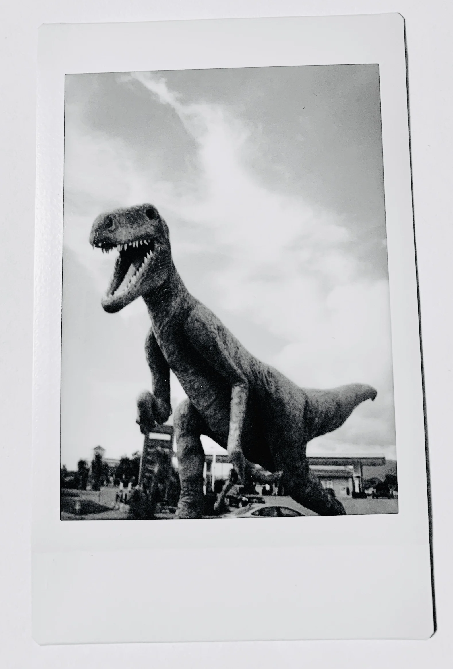 Dinosaur somewhere in New Mexico. Not sure where anymore. It was on a drive back from Tucson, AZ.