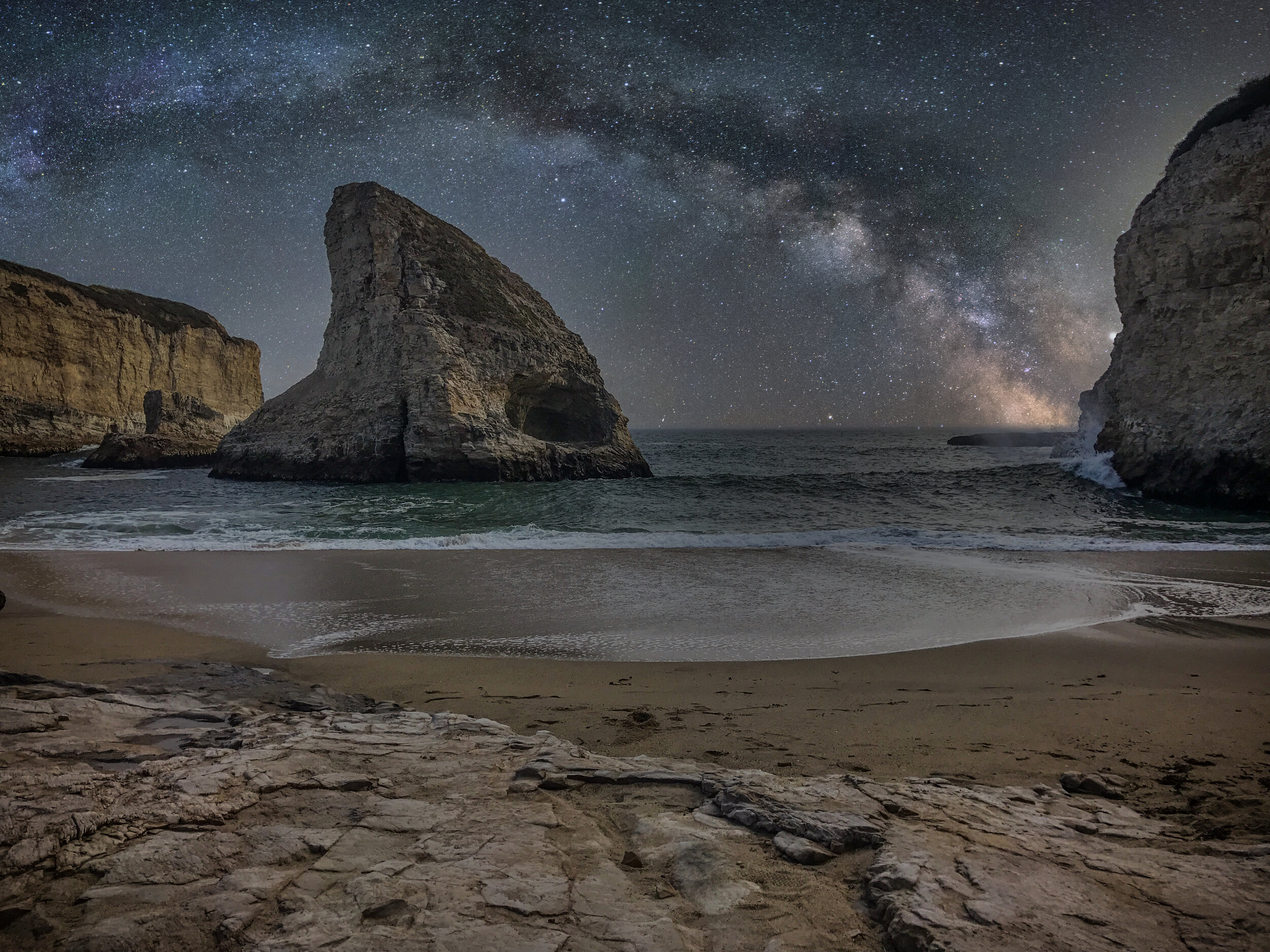 Shark Fin Cove Milky Way